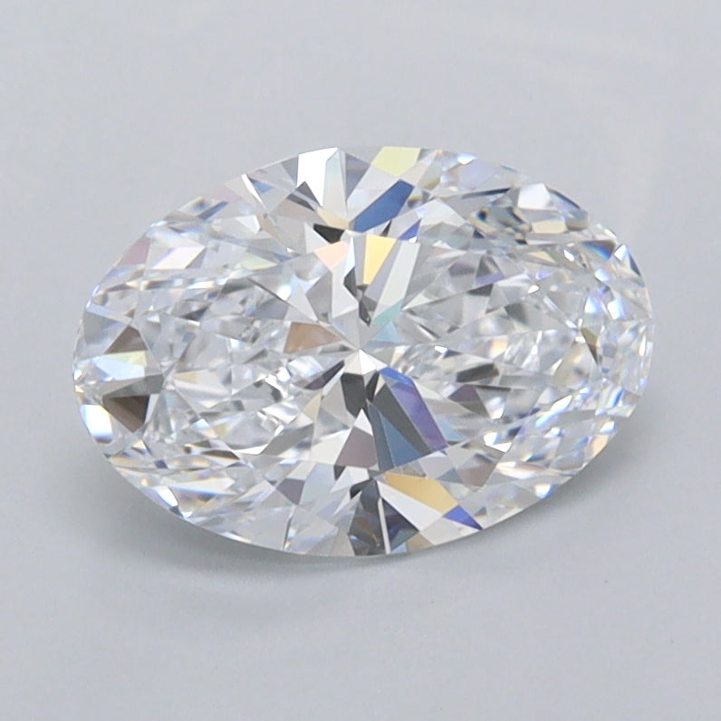1.30 Carat Oval Shaped, Ideal Cut, D Color, FL Clarity, IGI Certified Lab Grown Diamond