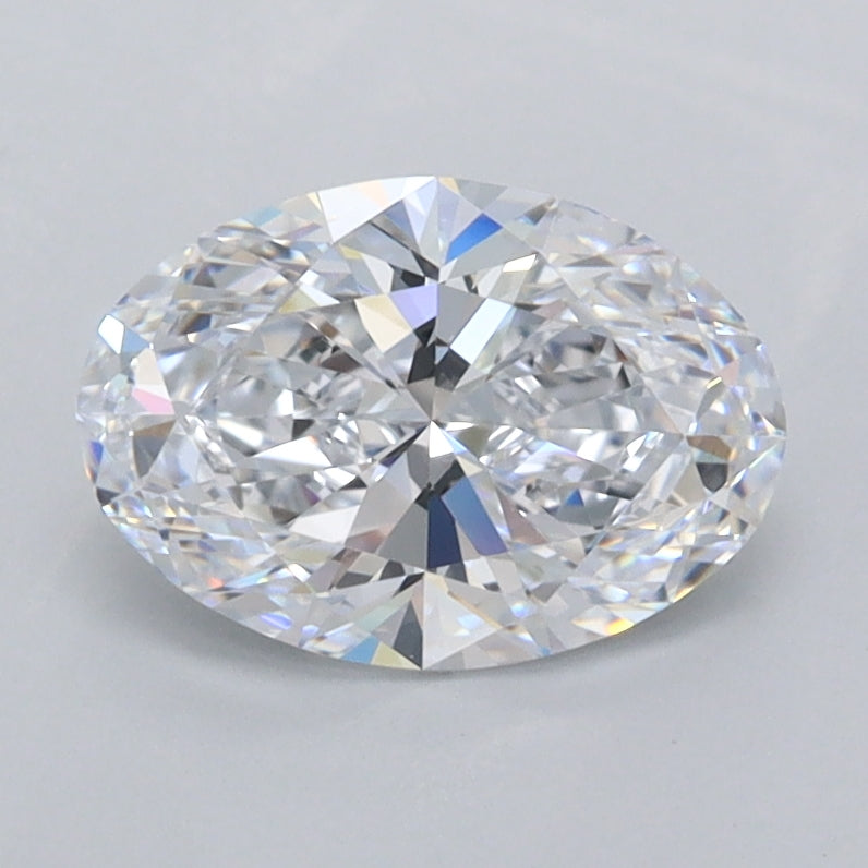 1.46 Carat Oval Shaped, Excellent Cut, D Color, FL Clarity, IGI Certified Lab Grown Diamond