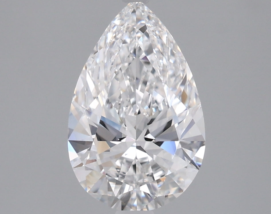 1.50 Carat Pear Shaped, Ideal Cut, D Color, VVS2 Clarity, IGI Certified Lab Grown Diamond