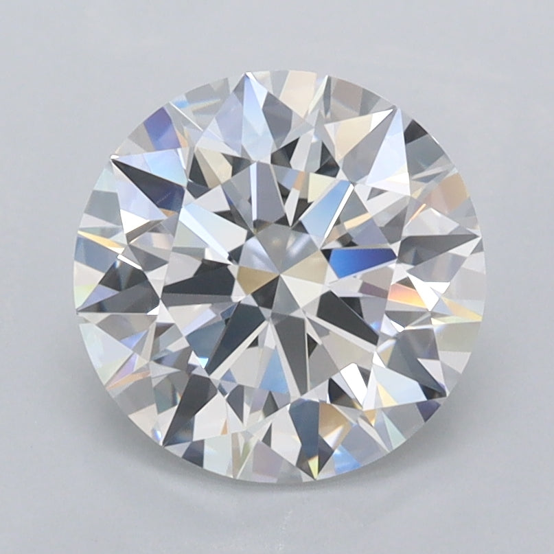 2.18 Carat Round Shaped, Ideal Cut, D Color, FL Clarity, IGI Certified Lab Grown Diamond