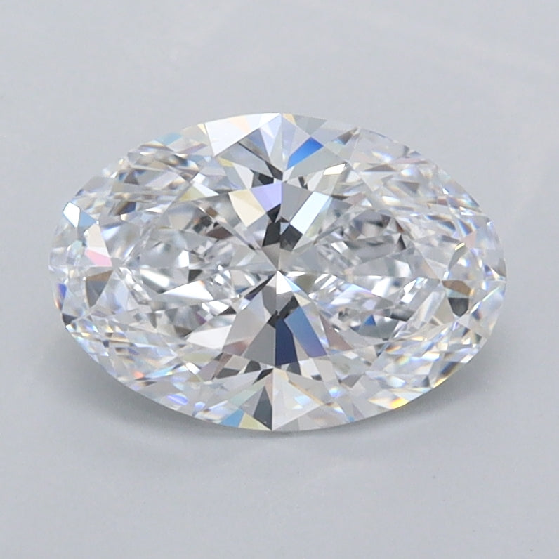 1.05 Carat Oval Shaped, Ideal Cut, D Color, FL Clarity, IGI Certified Lab Grown Diamond