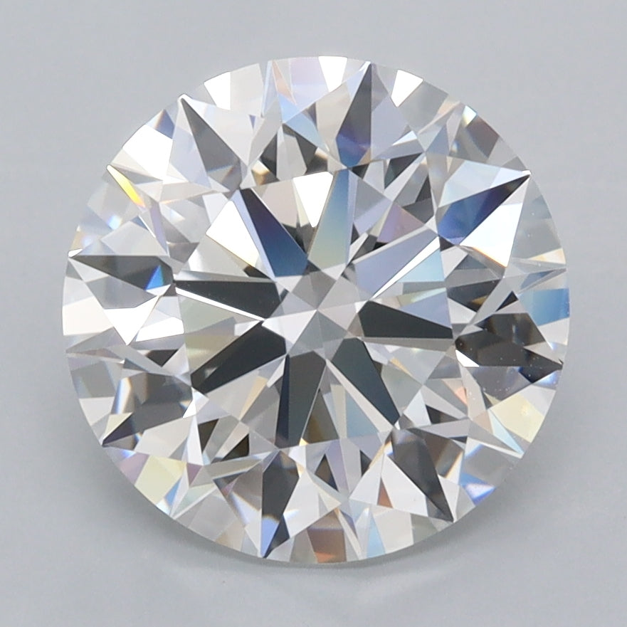 3.42 Carat Round Shaped, Ideal Cut, D Color, FL Clarity, IGI Certified Lab Grown Diamond