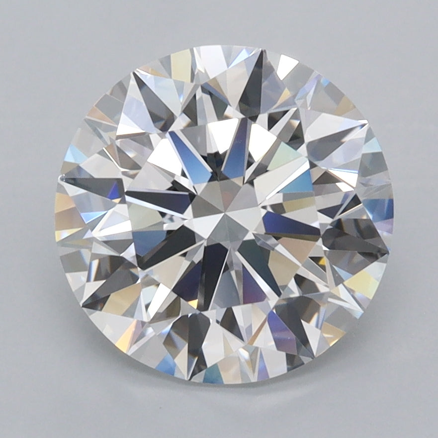 3.00 Carat Round Shaped, Ideal Cut, D Color, FL Clarity, IGI Certified Lab Grown Diamond