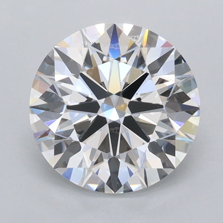 1.88 Carat Round Shaped, Ideal Cut, D Color, FL Clarity, IGI Certified Lab Grown Diamond