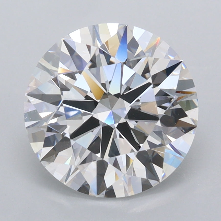 2.89 Carat Round Shaped, Ideal Cut, D Color, FL Clarity, IGI Certified Lab Grown Diamond
