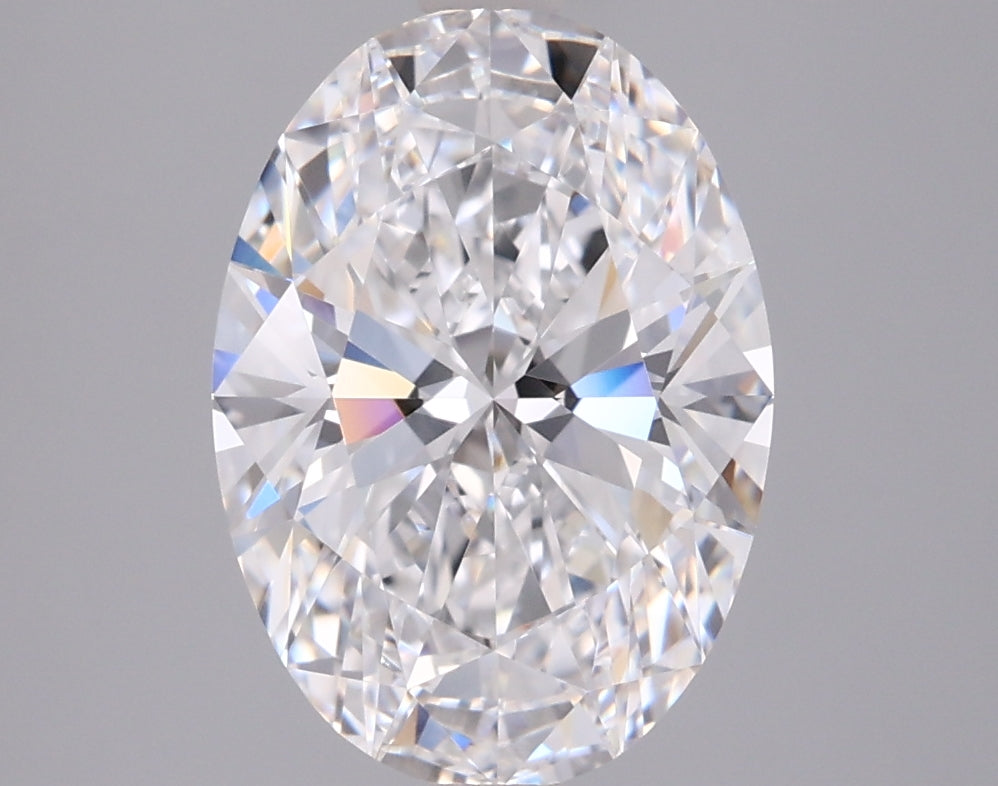 2.96 Carat Oval Shaped, Ideal Cut, D Color, VVS1 Clarity, IGI Certified Lab Grown Diamond