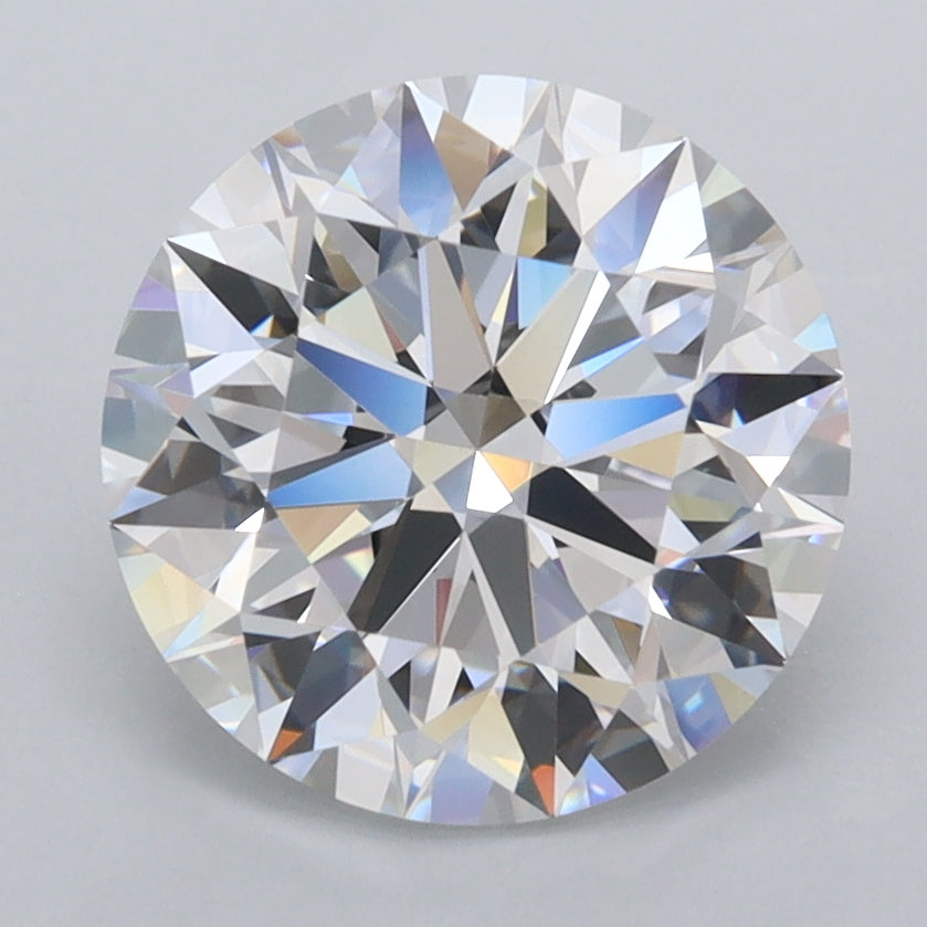 2.97 Carat Round Shaped, Ideal Cut, D Color, FL Clarity, IGI Certified Lab Grown Diamond