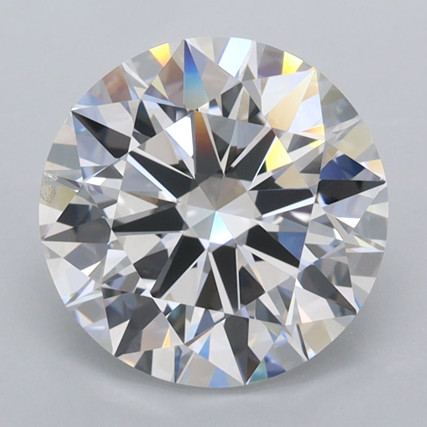 3.00 Carat Round Shaped, Ideal Cut, D Color, FL Clarity, IGI Certified Lab Grown Diamond