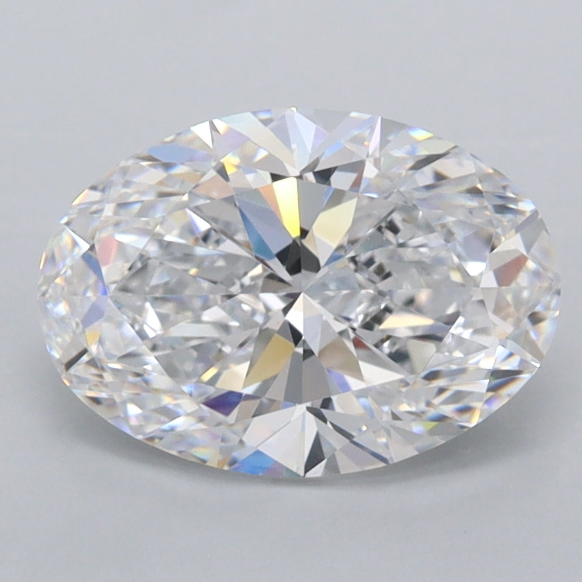 2.11 Carat Oval Shaped, Ideal Cut, D Color, FL Clarity, IGI Certified Lab Grown Diamond