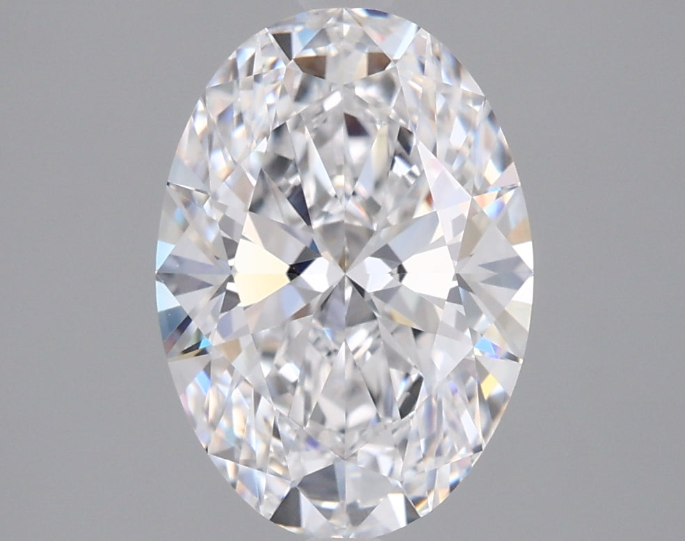 2.22 Carat Oval Shaped, Ideal Cut, D Color, VVS1 Clarity, IGI Certified Lab Grown Diamond