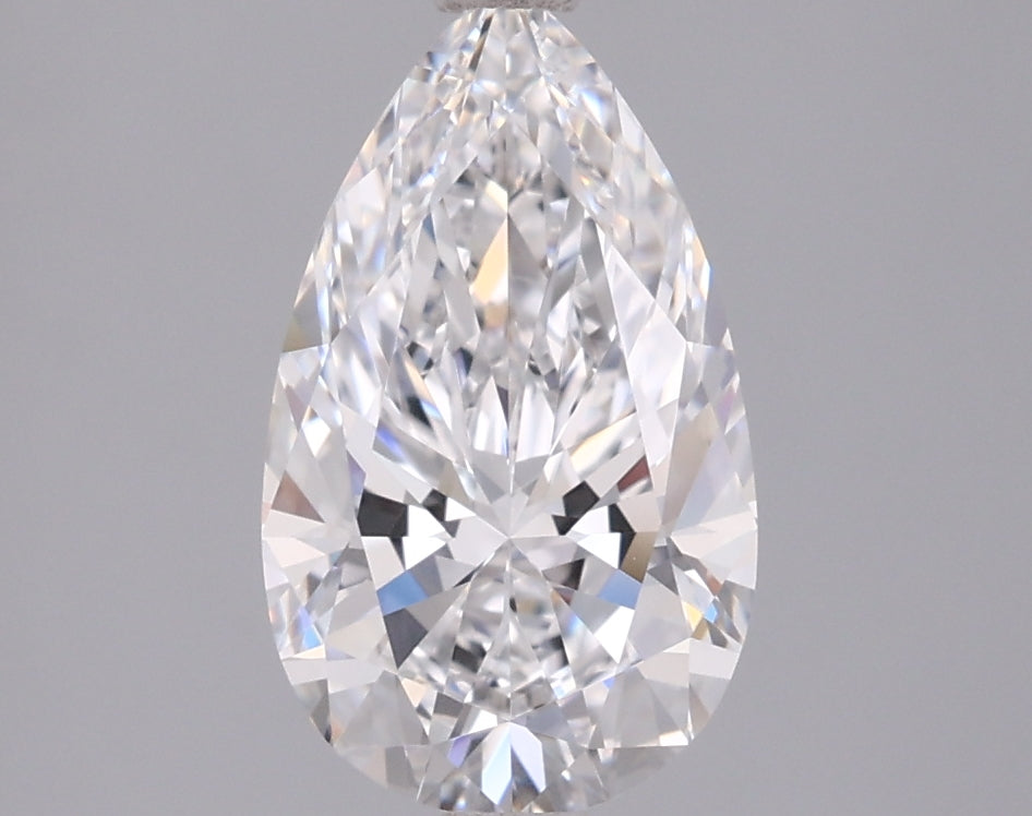 1.84 Carat Pear Shaped, Ideal Cut, D Color, VVS1 Clarity, IGI Certified Lab Grown Diamond