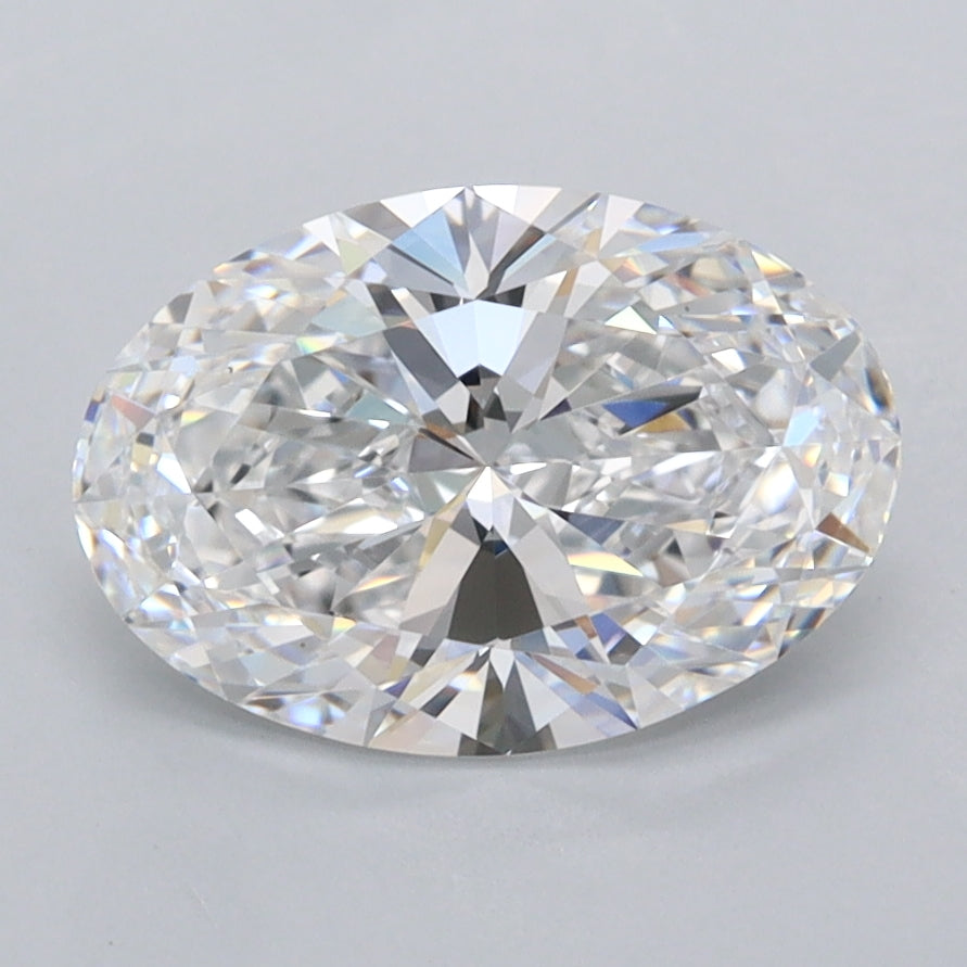 1.97 Carat Oval Shaped, Ideal Cut, D Color, FL Clarity, IGI Certified Lab Grown Diamond