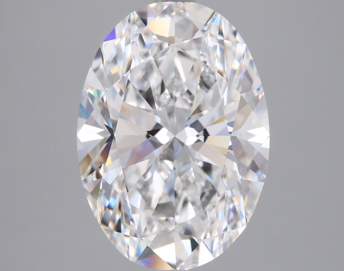 3.56 Carat Oval Shaped, Ideal Cut, D Color, VVS1 Clarity, IGI Certified Lab Grown Diamond