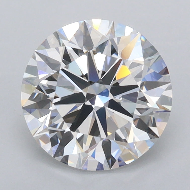 2.04 Carat Round Shaped, Ideal Cut, D Color, FL Clarity, IGI Certified Lab Grown Diamond