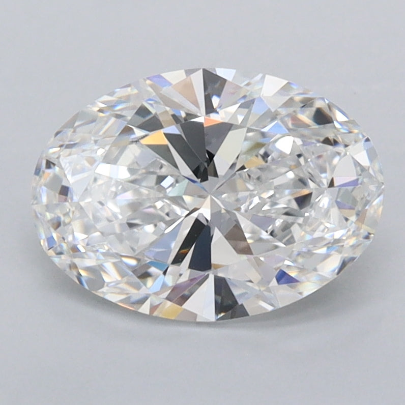 1.64 Carat Oval Shaped, Ideal Cut, D Color, FL Clarity, IGI Certified Lab Grown Diamond