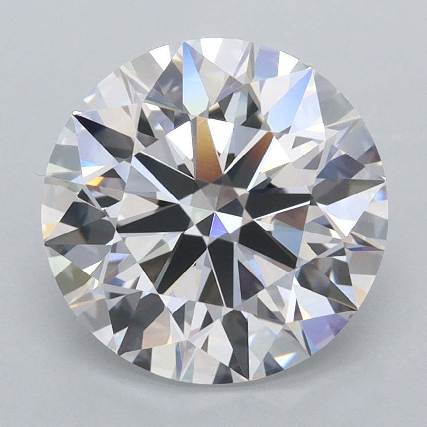 3.22 Carat Round Shaped, Ideal Cut, D Color, FL Clarity, IGI Certified Lab Grown Diamond