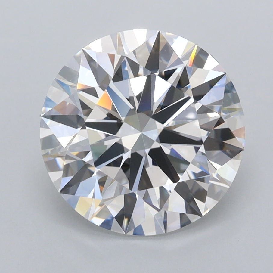 2.96 Carat Round Shaped, Ideal Cut, D Color, FL Clarity, IGI Certified Lab Grown Diamond