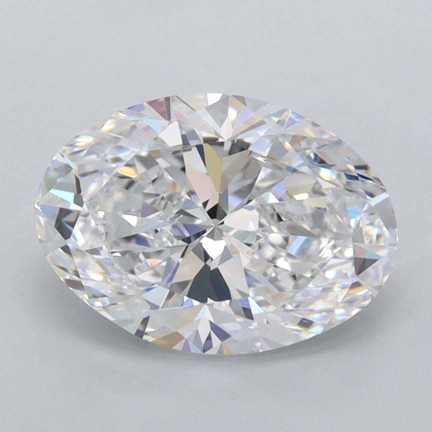 1.97 Carat Oval Shaped, Excellent Cut, D Color, IF Clarity, IGI Certified Lab Grown Diamond