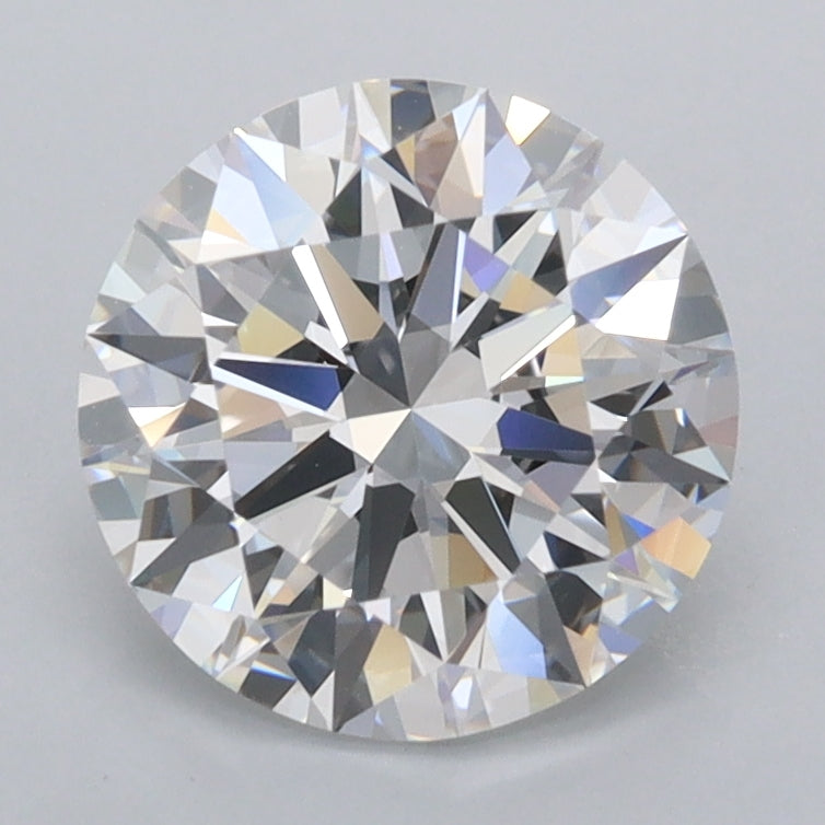 2.05 Carat Round Shaped, Ideal Cut, D Color, FL Clarity, IGI Certified Lab Grown Diamond