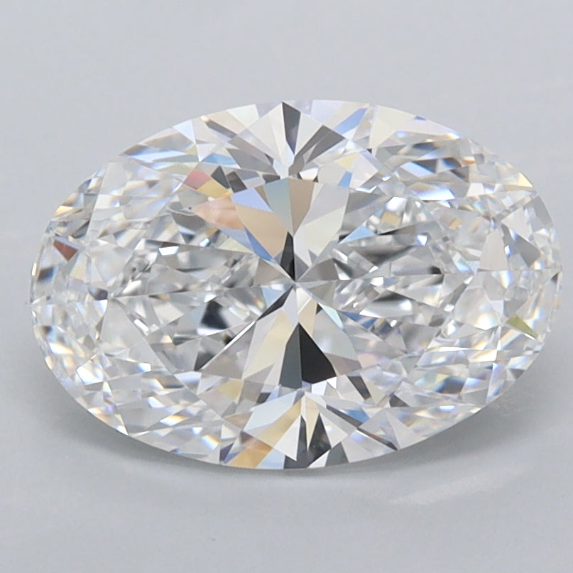 1.94 Carat Oval Shaped, Ideal Cut, D Color, FL Clarity, IGI Certified Lab Grown Diamond