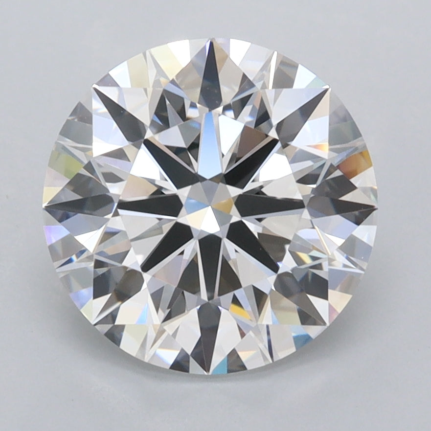 2.97 Carat Round Shaped, Ideal Cut, D Color, FL Clarity, IGI Certified Lab Grown Diamond
