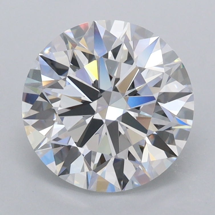 2.07 Carat Round Shaped, Ideal Cut, D Color, FL Clarity, IGI Certified Lab Grown Diamond