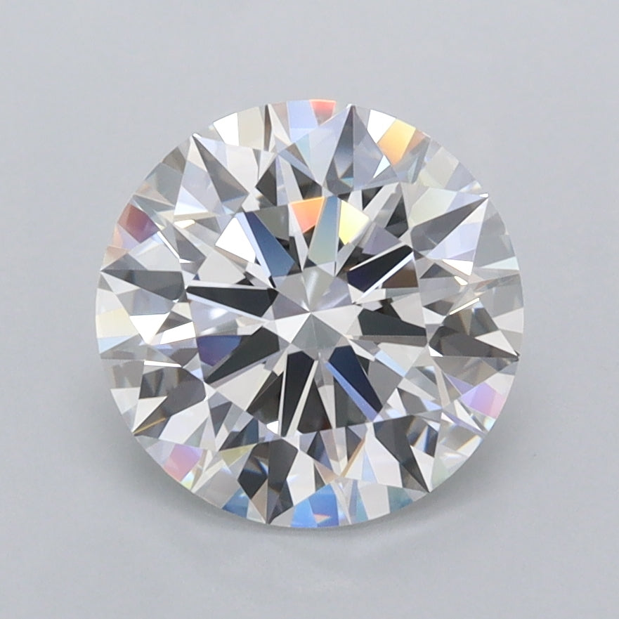 2.09 Carat Round Shaped, Ideal Cut, D Color, FL Clarity, IGI Certified Lab Grown Diamond
