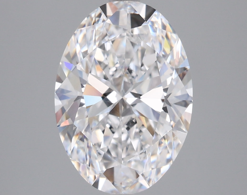 2.94 Carat Oval Shaped, Ideal Cut, D Color, VVS1 Clarity, IGI Certified Lab Grown Diamond
