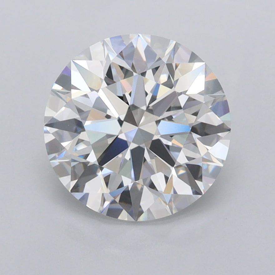2.06 Carat Round Shaped, Ideal Cut, D Color, FL Clarity, IGI Certified Lab Grown Diamond