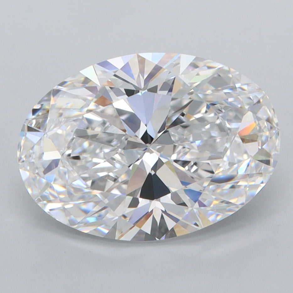 2.89 Carat Oval Shaped, Ideal Cut, D Color, FL Clarity, IGI Certified Lab Grown Diamond