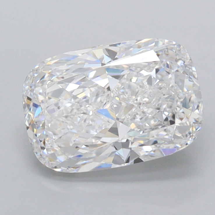1.58 Carat Cushion Shaped, Ideal Cut, D Color, FL Clarity, IGI Certified Lab Grown Diamond