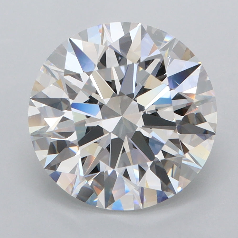 3.49 Carat Round Shaped, Ideal Cut, D Color, FL Clarity, IGI Certified Lab Grown Diamond