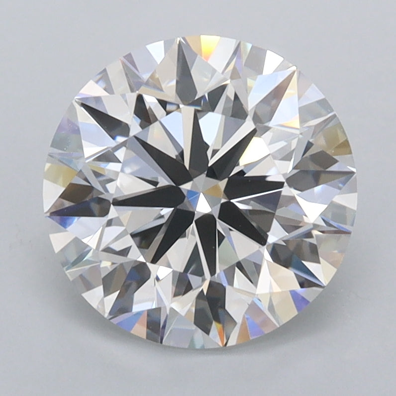 2.34 Carat Round Shaped, Ideal Cut, D Color, FL Clarity, IGI Certified Lab Grown Diamond