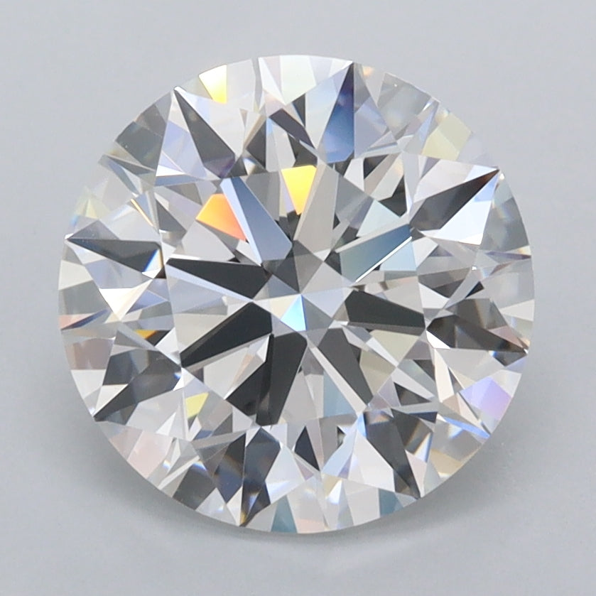 2.88 Carat Round Shaped, Ideal Cut, D Color, FL Clarity, IGI Certified Lab Grown Diamond