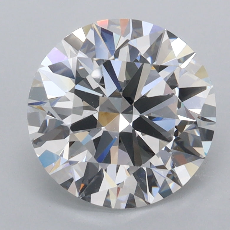 2.39 Carat Round Shaped, Ideal Cut, D Color, FL Clarity, IGI Certified Lab Grown Diamond