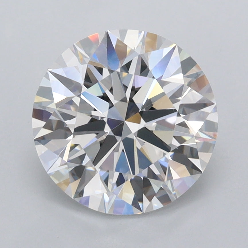 2.56 Carat Round Shaped, Ideal Cut, D Color, FL Clarity, IGI Certified Lab Grown Diamond