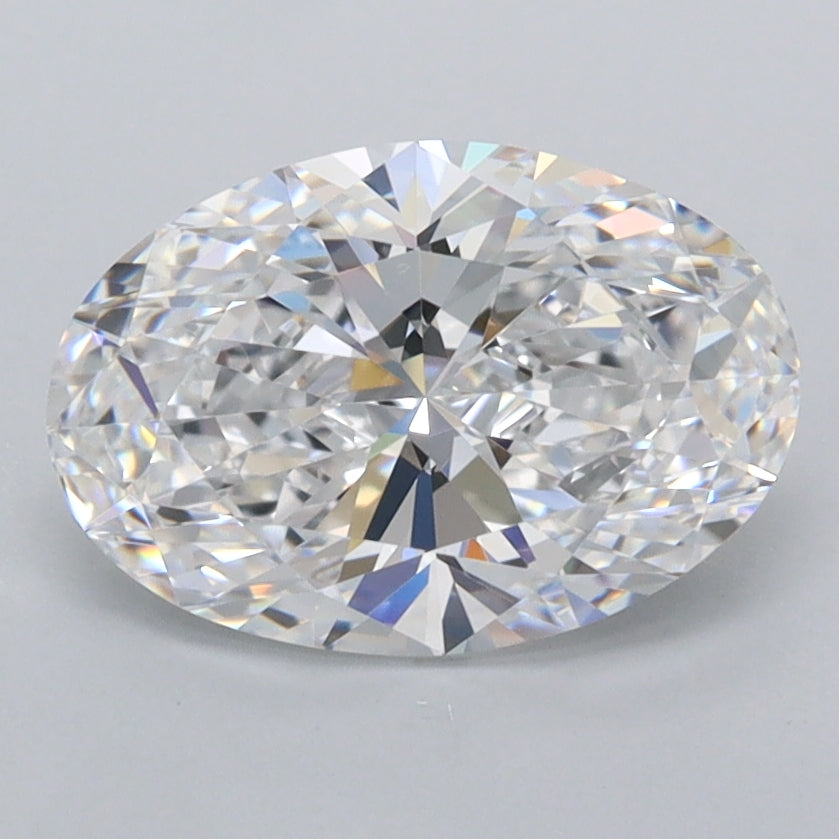 1.97 Carat Oval Shaped, Ideal Cut, D Color, FL Clarity, IGI Certified Lab Grown Diamond