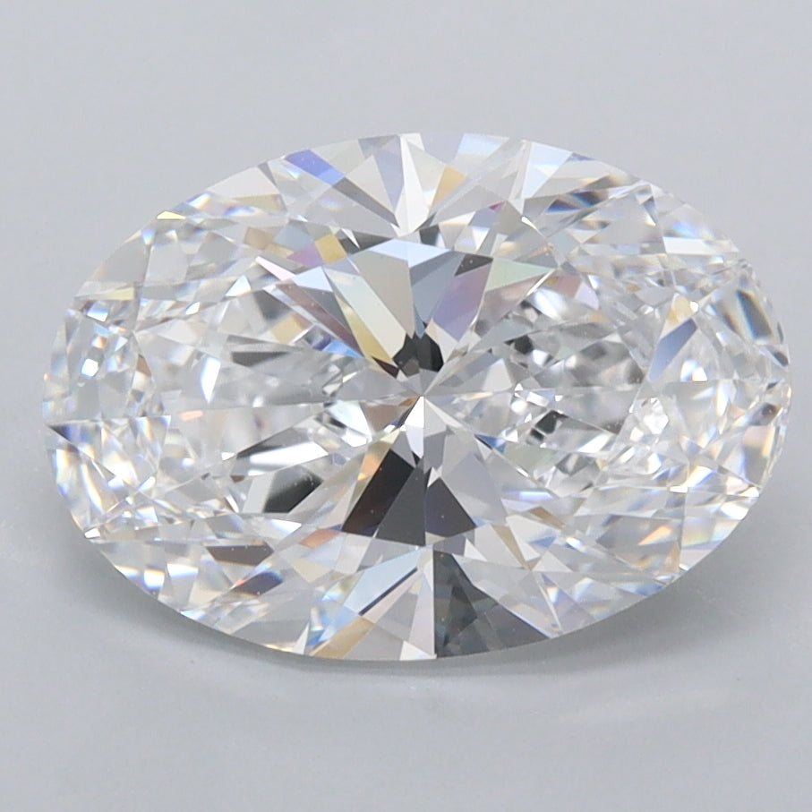 2.82 Carat Oval Shaped, Ideal Cut, D Color, FL Clarity, IGI Certified Lab Grown Diamond