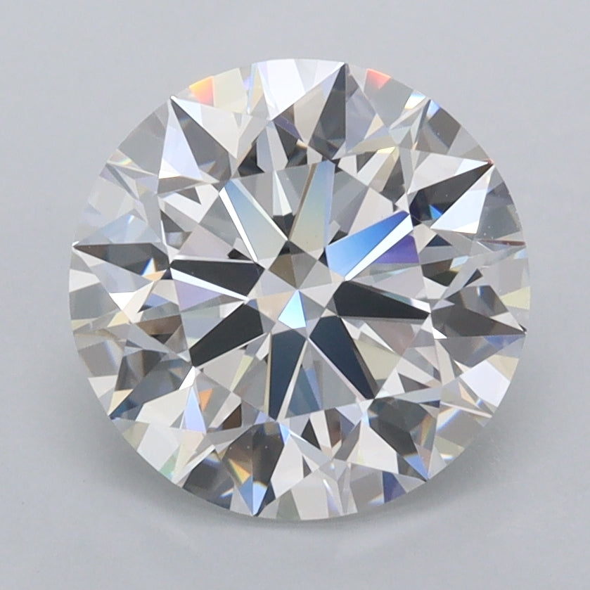 2.67 Carat Round Shaped, Ideal Cut, D Color, FL Clarity, IGI Certified Lab Grown Diamond