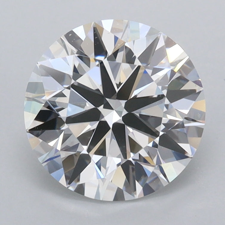 2.03 Carat Round Shaped, Ideal Cut, D Color, FL Clarity, IGI Certified Lab Grown Diamond