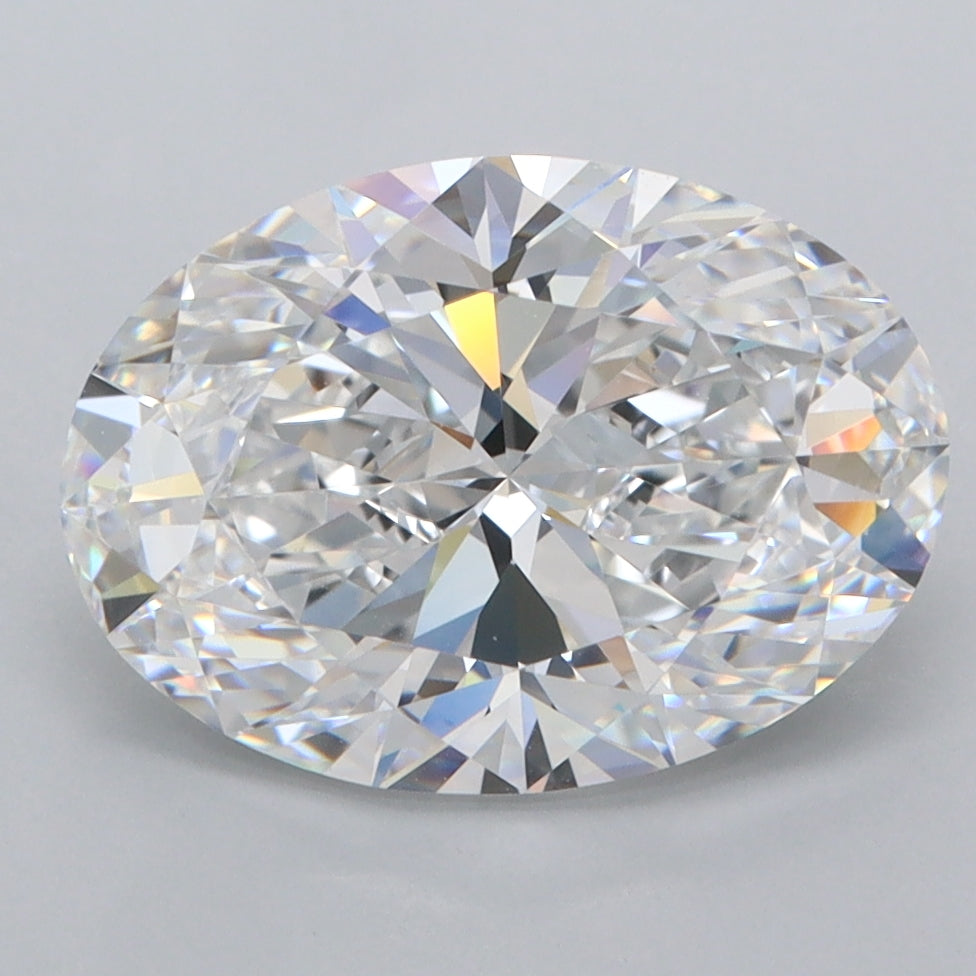 3.60 Carat Oval Shaped, Ideal Cut, E Color, FL Clarity, IGI Certified Lab Grown Diamond