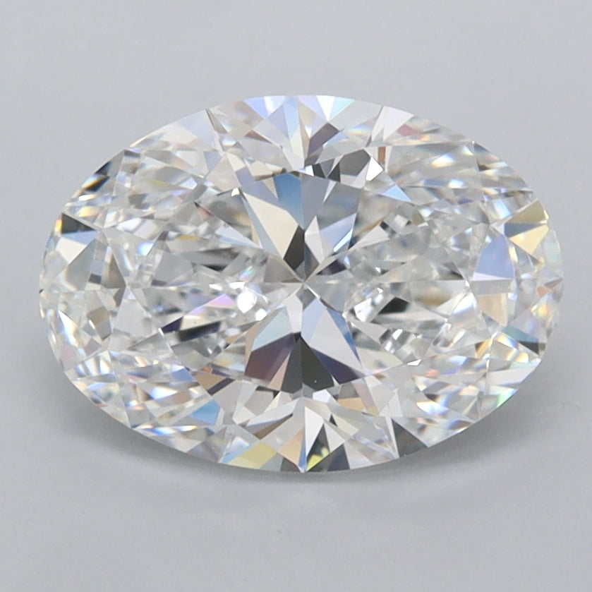 2.06 Carat Oval Shaped, Ideal Cut, E Color, FL Clarity, IGI Certified Lab Grown Diamond