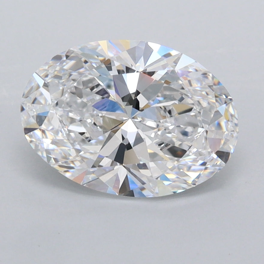 1.87 Carat Oval Shaped, Ideal Cut, D Color, FL Clarity, IGI Certified Lab Grown Diamond