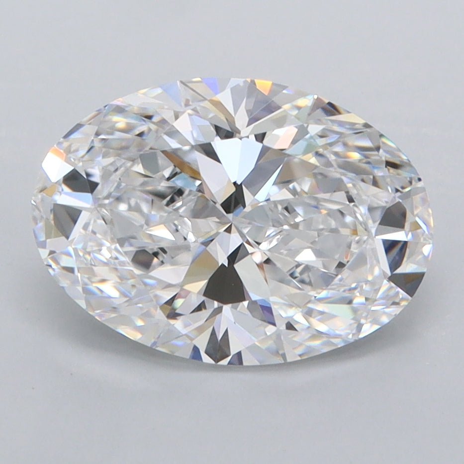 2.62 Carat Oval Shaped, Ideal Cut, D Color, FL Clarity, IGI Certified Lab Grown Diamond