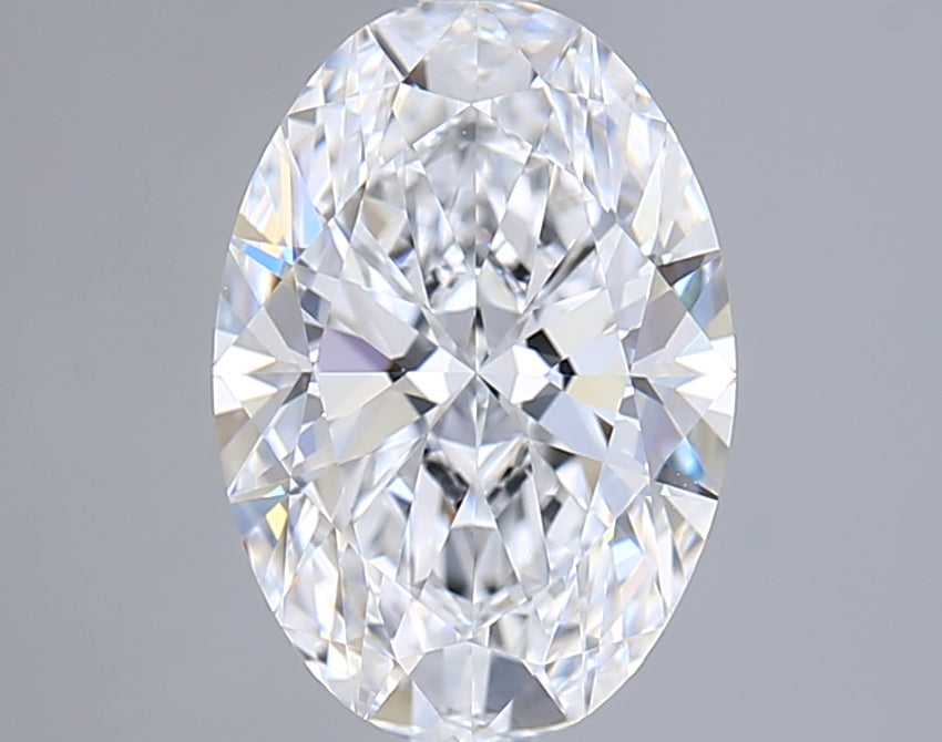 2.04 Carat Oval Shaped, Ideal Cut, D Color, VVS1 Clarity, IGI Certified Lab Grown Diamond