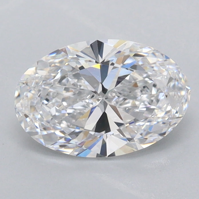 1.00 Carat Oval Shaped, Ideal Cut, D Color, FL Clarity, IGI Certified Lab Grown Diamond