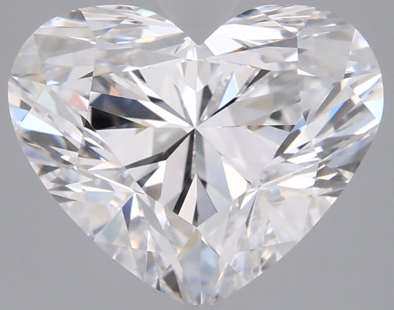 3.15 Carat Heart Shaped, Ideal Cut, D Color, VVS1 Clarity, IGI Certified Lab Grown Diamond