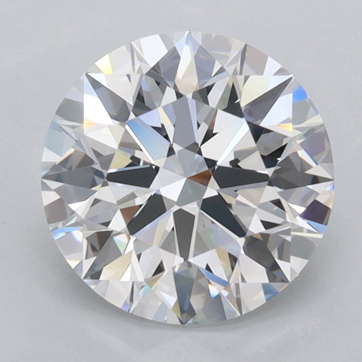 2.00 Carat Round Shaped, Ideal Cut, D Color, FL Clarity, IGI Certified Lab Grown Diamond