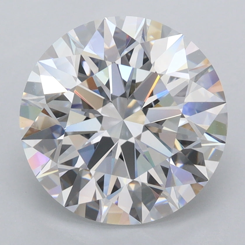 3.40 Carat Round Shaped, Ideal Cut, D Color, FL Clarity, IGI Certified Lab Grown Diamond