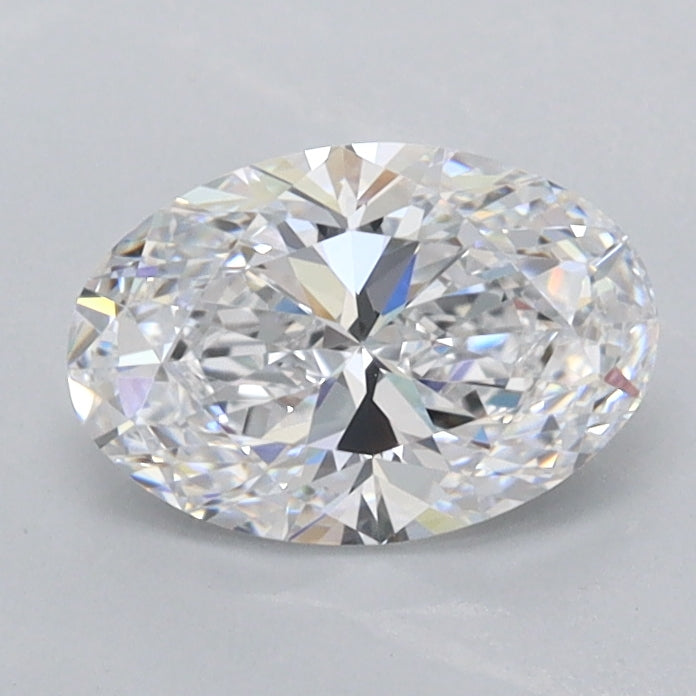 0.95 Carat Oval Shaped, Ideal Cut, D Color, FL Clarity, IGI Certified Lab Grown Diamond